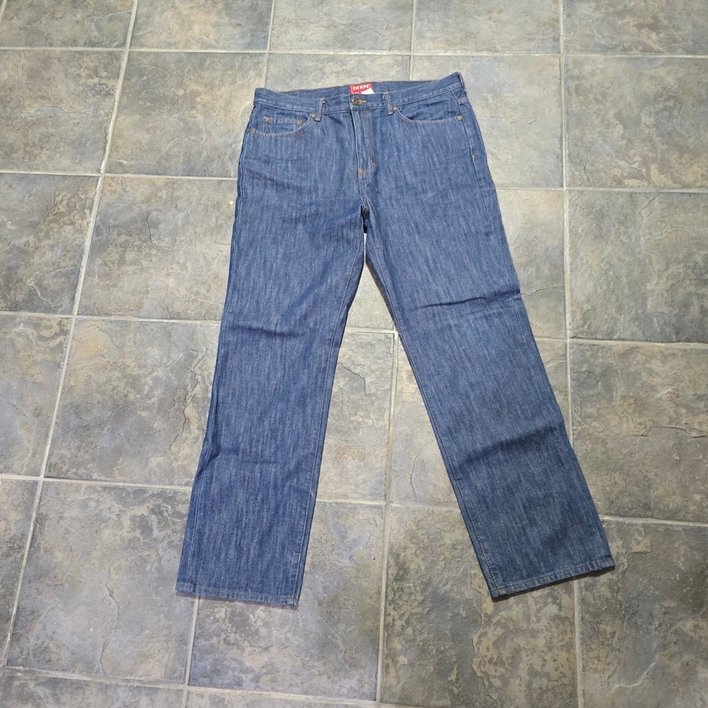 Chaps Denim Jeans Mens 36x32 Blue Medium Wash Straight Leg  Cotton  VTG y2k